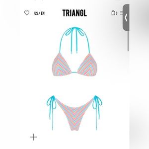 TRIANGL Vinci- Sherbert Strip bikini set